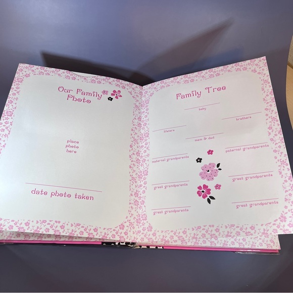 Baby Essentials 30 Page Memory Book Pink Baby Girl Baby Shower - Picture 5 of 9